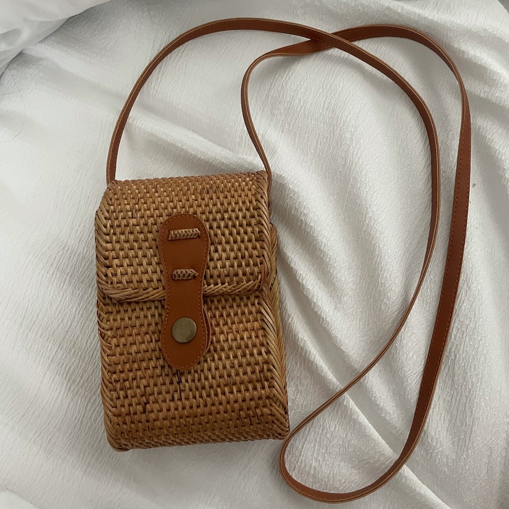 Boho/tropical hard shell purse